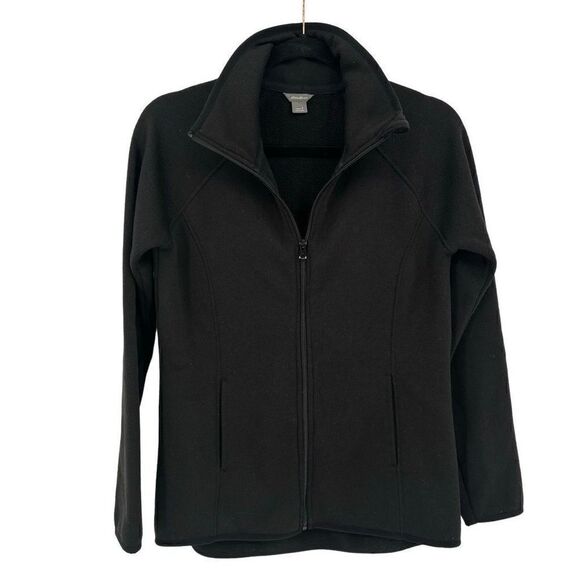 Eddie Bauer Full Zip High Neck Jacket Black Women’s Small - Picture 3 of 9